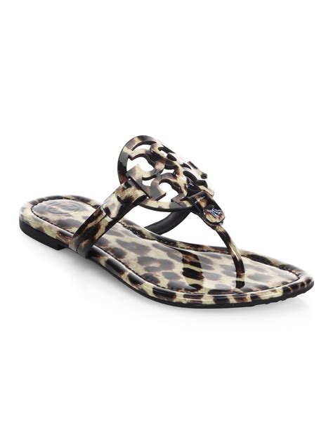 cheap tory burch leoperd skin jellysandals